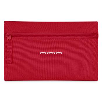 Line heart little heart dash ornament - Pencil Case - red - Front