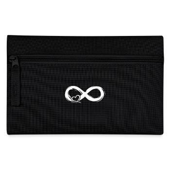 Unendlich Liebe Symbol mit Herz - Federtasche - Schwarz - Vorne