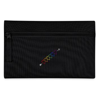 Flèche arc-en-ciel LGBT - Trousse - noir - Devant