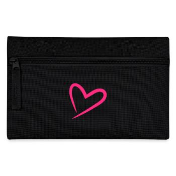 Heart in pink - Pencil Case - black - Front