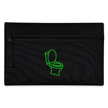 Toilettes toilettes toilettes vert - Trousse - noir - Devant