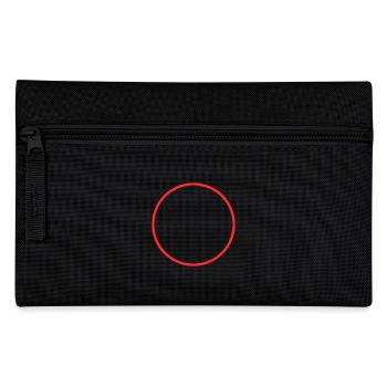 Cercle anneau forme symbole rouge - Trousse - noir - Devant