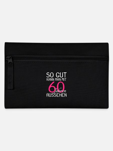 60 Geburtstag - Federtasche - Schwarz