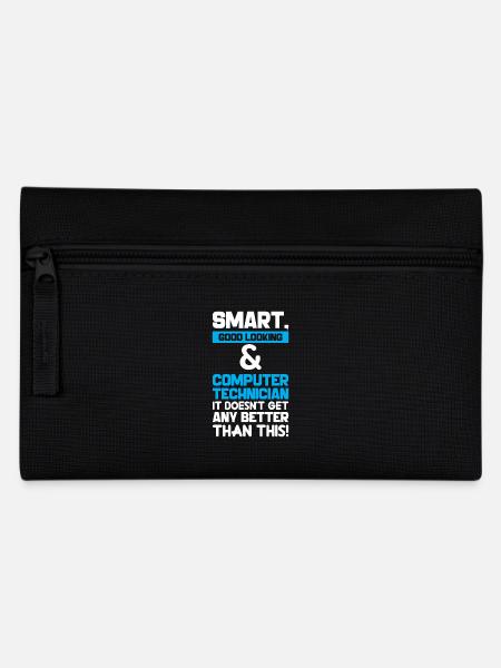 Smart Good Looking Computer Technician - Federtasche - Schwarz