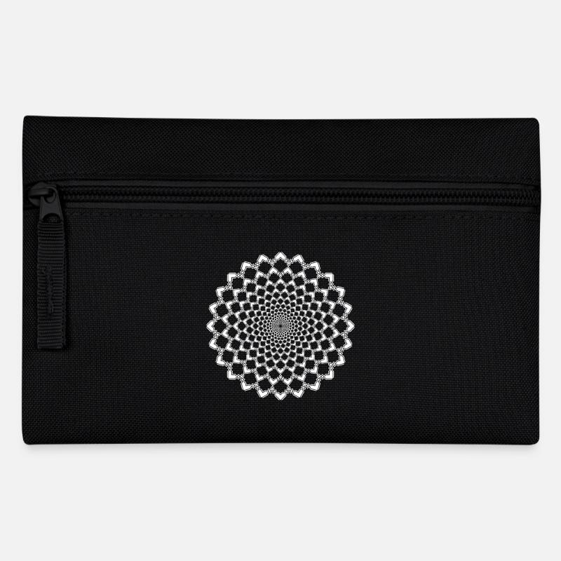 Mandala - Federtasche - Schwarz