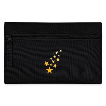 Star asterisk pattern starry sky - Pencil Case - black - Front
