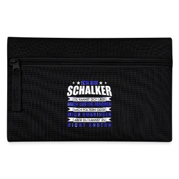 Je suis Schalke Idée cadeau design fan - Trousse - noir - Devant