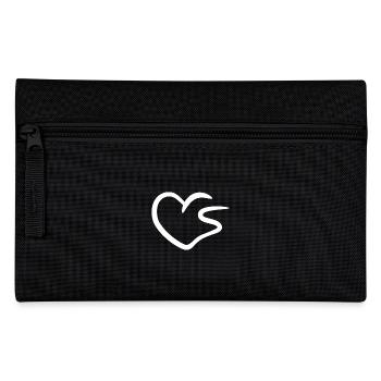 Lettre initiale du coeur S - Trousse - noir - Devant