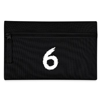 Zahl 6 - Federtasche - Schwarz - Vorne