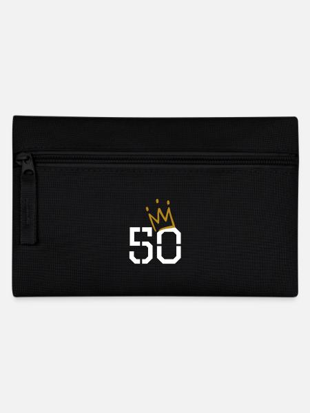 50 Krone 50. Geburtstag - Federtasche - Schwarz