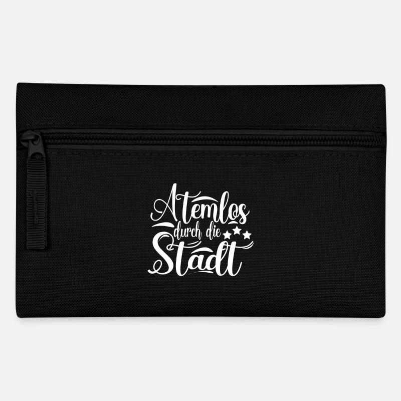 Atemlos durch die Stadt - Federtasche - Schwarz