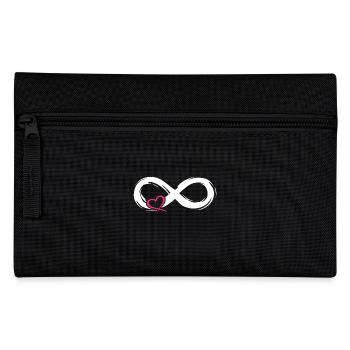 Unendlich Liebe Symbol mit Herz - Federtasche - Schwarz - Vorne
