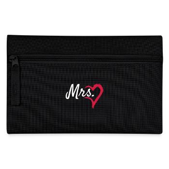 Mrs Herz Symbol - Federtasche - Schwarz - Vorne