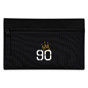 90th birthday 90 crown grandma grandpa gift - Pencil Case - black - Front