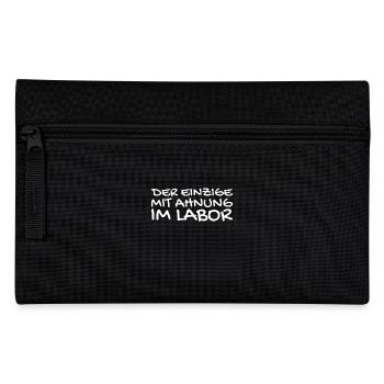 Labor Chemiker Chemielaborant Spruch - Federtasche - Schwarz - Vorne