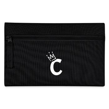 Lettre C avec couronne - Trousse - noir - Devant