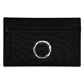 Kreis Design variante Linie Geschenk - Federtasche - Schwarz - Vorne