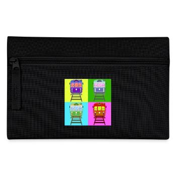 Tram, tram pop art - Pencil Case - black - Front