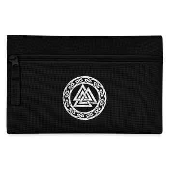 vintage valknut odin symbol - Federtasche - Schwarz - Vorne