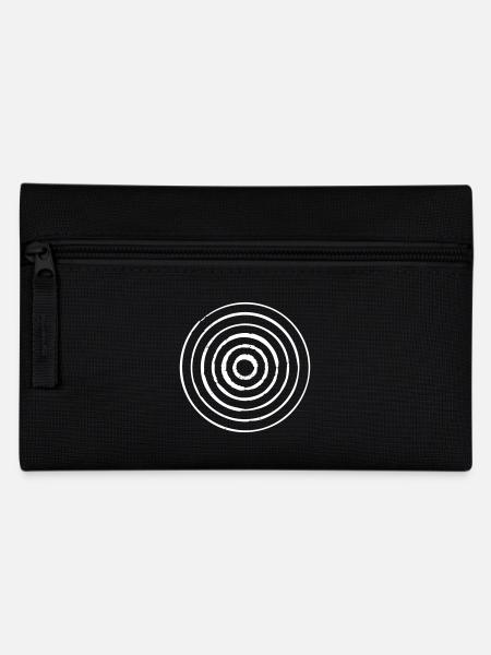 Vintage Vector Kreise - Federtasche - Schwarz