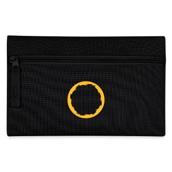 Circle Round Yellow - Pencil Case - black - Front