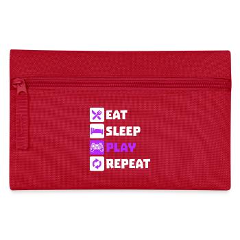 Manger dormir Répétition Gamer Controller Gamer Gamer Gamer - Trousse - rouge - Devant