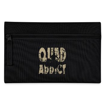 Quad Addict - Quad Bike Geschenk T-Shirt - Federtasche - Schwarz - Vorne