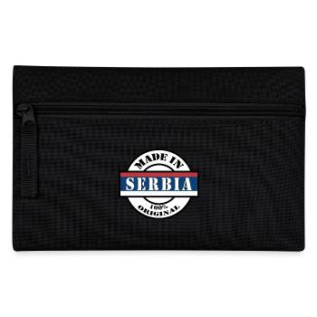 MADE IN SERBIA Republic of Serbia Srbija Gift - Pencil Case - black - Front