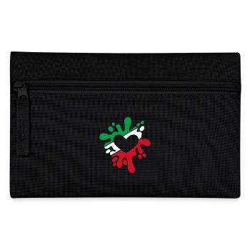 Iran symbole drapeau tache de couleurs cadeau - Trousse - noir - Devant