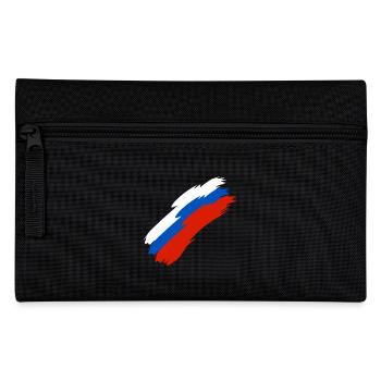 Russie drapeau couleurs - Trousse - noir - Devant