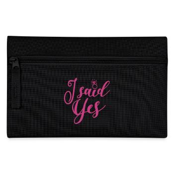 Ich sagte Ja - Junggesellinnenabschied Hen Night Geschenk - Federtasche - Schwarz - Vorne