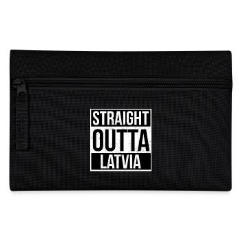 Straight Outta Latvia - Federtasche - Schwarz - Vorne