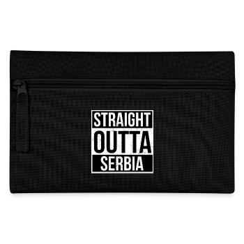 Straight Outta Serbia - Federtasche - Schwarz - Vorne
