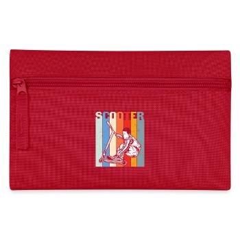 Scooter Quote Stunt Scooter Design - Pencil Case - red - Front
