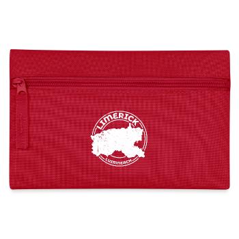 Limerick Ireland Map | County Outline Stamp - Pencil Case - red - Front