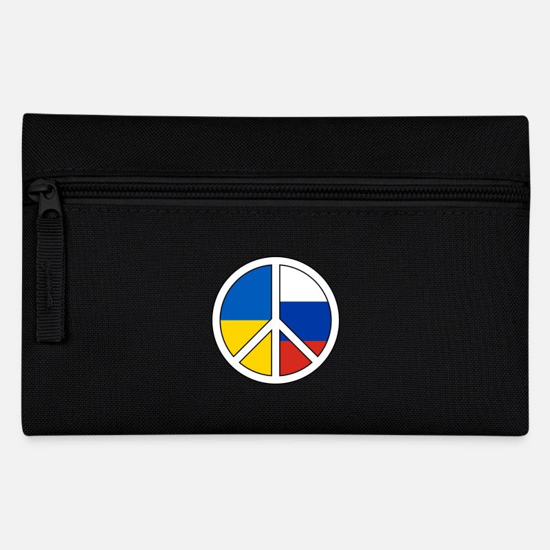 Symbole de paix avec motif de bloc de couleur - Trousse - noir