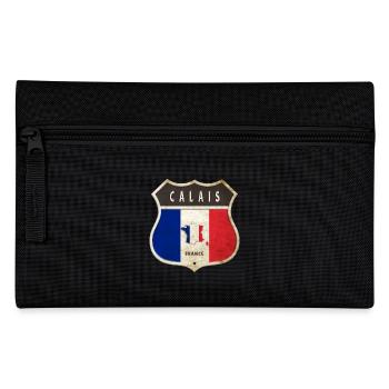 Calais Frankreich Wappen Flaggen Design - Federtasche - Schwarz - Vorne
