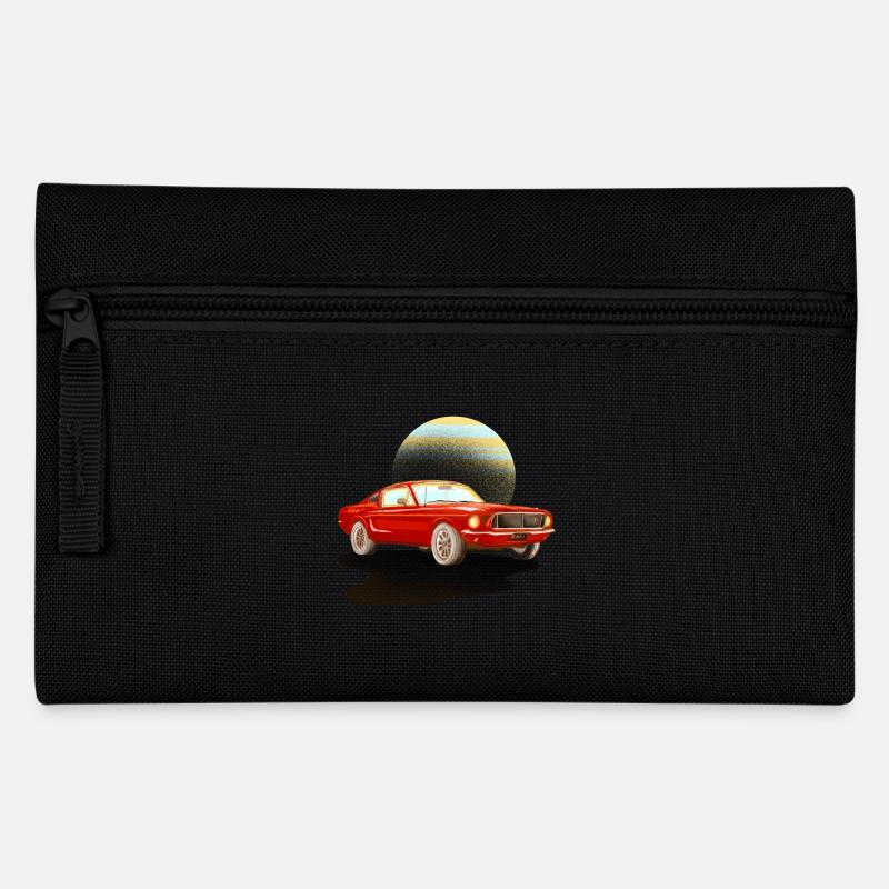 Car red car - Pencil Case - black