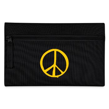 peace sign - Pencil Case - black - Front