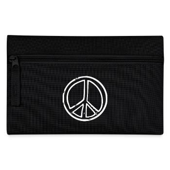 peace sign - Pencil Case - black - Front