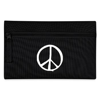 peace sign - Pencil Case - black - Front