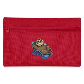Faultier - Federtasche - Rot - Vorne