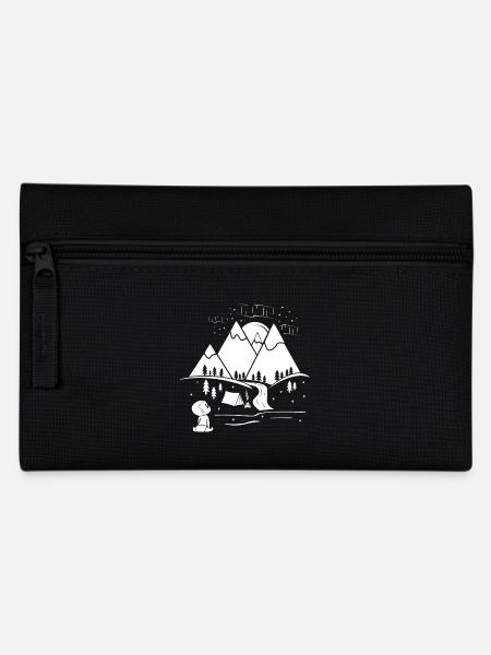 Bébé rêveur - Montagnes, étoiles, forêt et tente - Trousse - noir