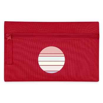Background Pastel Circle - Pencil Case - red - Front