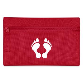 originelle sommerdesigns, Füße, oberteil freizeit - Federtasche - Rot - Vorne