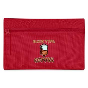 Caffeine Humorous Coffee Statement Coffee Drinker - Pencil Case - red - Front