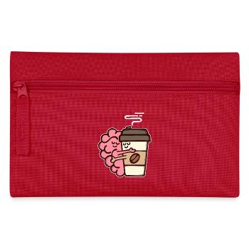 Kaffee Trinken Kaffeebohnen Kaffeeliebhaber - Federtasche - Rot - Vorne