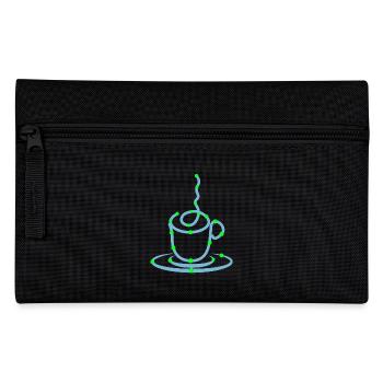 Kaffeetasse Kaffeeliebhaber Kaffee Trinken - Federtasche - Schwarz - Vorne