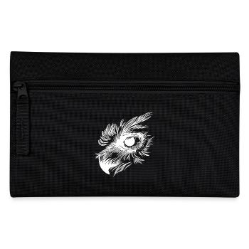 Owl beak - owl eye - Pencil Case - black - Front