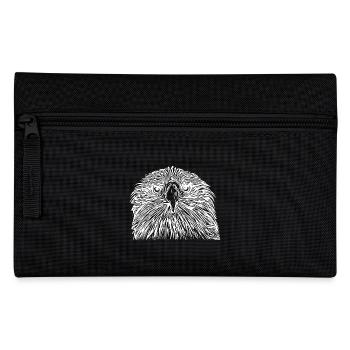 Eagle Portrait for Birdwatchers - Pencil Case - black - Front